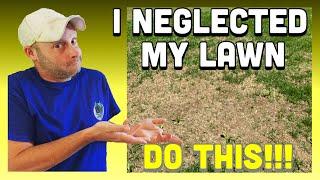 Steps To Fix A Neglected Lawn , Easy Steps!