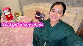 Ghar py kisi ny gold ka gift bhijwa diya  | sitara yaseen vlog