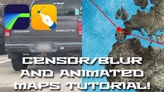 Censor / Blur and Animated Maps How To Tutorial - LumaFusion