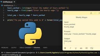 Python Weekly Pay Calculation