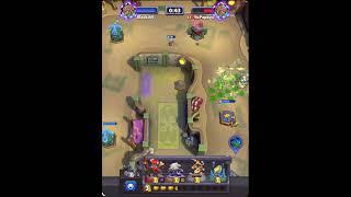 Warcraft Rumble PvP : 1 Witch Doctor ( Amplify Curse ) vs Anub’arak Army