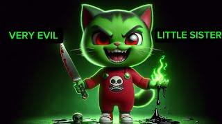 kitty cat very evil little sister