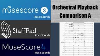 MuseScore3, StaffPad, & MuseScore 4 Orchestra Quick Playback Comparison