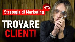 STRATEGIA DI MARKETING PER TROVARE CLIENTI ONLINE ( +97% )