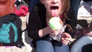Getting your tongue stuck to a Snowcone