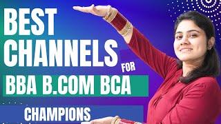 Best channels for BBA BCA B.COM students|All subjects|Dream Maths