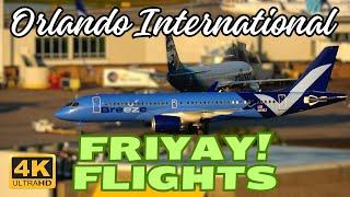 #4K FRIYAY! FLIGHTS 6/07/24 ORLANDO INT'L AIRPORT #aviation #new #best #popular #spotting #plane