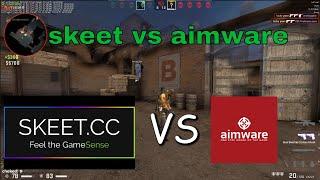 skeet.cc vs aimware.net 1v4 mm hvh