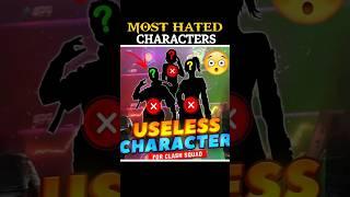 Most Hated Characters  || #freefire #freefiremax #trending #shorts