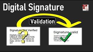 how to validate digital signature in pdf file, DSC validation process  in TDS form 16 | IPTM