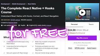 The Complete React Native + Hooks Course - Stephen Grider