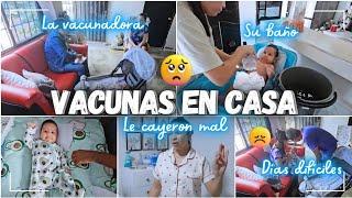  VACUNAS DE LOS DOS MESES A JONÁS  SERÁN DÍAS DIFICILES LE DIERON FIEBRE ‍