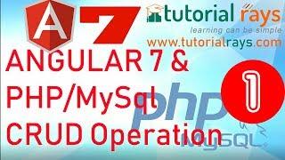 Part - 1 (2022). Angular  PHP MySql CRUD operation | Angular 12 / 13  PHP MySql Insert Update Delete