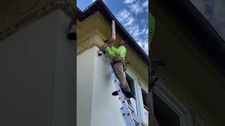 Rain Gutter Copper downspout installation