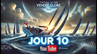 Deja 10jours que nous sommes partis (Virtual Regatta offshore) - Le retard s'accumule...