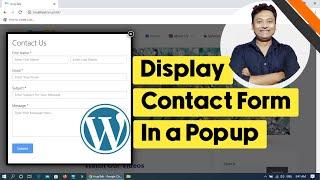 How to Display Contact Form in a Popup in WordPress | Popup Maker Tutorial | Open Forms in Popup