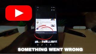 Something Went Wrong YouTube Studio