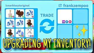 UPGRADING MY INVENTORY WITH DOWNGRADES IN ADOPT ME! :3 ADOPT ME TRADING VIDEO! #adoptme #youtube