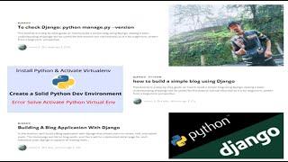 create a django blog web application