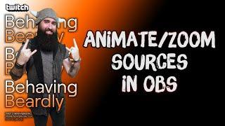 Animate, move or Zoom into sources/webcam in OBS with Move Transition Plug In