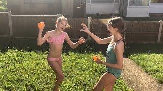 WATER BALLOON FIGHT PART 2! AND SHOPPING VLOG