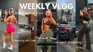 WEEKLY VLOG GETTING BACK ON TRACK | week of workouts, resetting my space & shooting for Oner