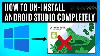 How to Uninstall Android Studio on windows Step By Step Complete Guide || Uninstall Android Studio