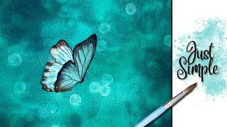 Watercolor Bokeh Butterfly
