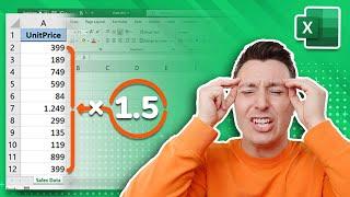 How to multiply an entire column by a number in Excel [EASY]