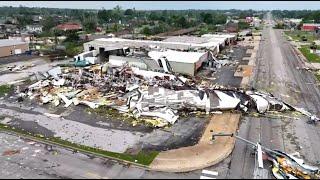 RAW VIDEO: Aftermath of tornado damage in Rogers, AR