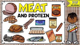 ALIMENTOS EN INGLÉS Y ESPAÑOL - CARNE Y PROTEÍNAS | FOOD VOCABULARY - MEAT AND PROTEIN