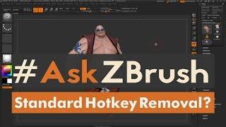 #AskZBrush: “How can I remove the Shift+R Hotkey from the BPR Render button?”