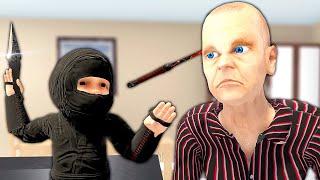 Babies Become NINJAS & Throw Knives - Granny Simulator Funny Moments