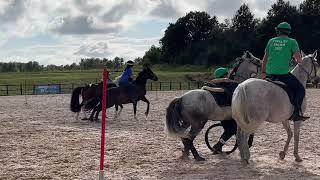 Mounted Games Nordic pairs U18 champions 2022 - Emilie & Nalinn