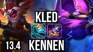 KLED vs KENNEN (TOP) | Rank 4 Kled, 3/0/7, 700+ games, 1.1M mastery | KR Master | 13.4