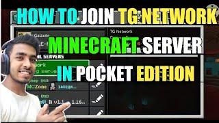 HOW TO JOIN TG NETWORK MINECRAFT SERVER IN POCKET EDITION @Technogamerz @ujjwal