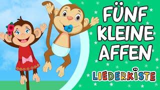 Fünf kleine Affen - German nursery rhymes | Liederkiste