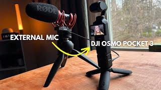 How to use an External Mic with the DJI Osmo Pocket 3