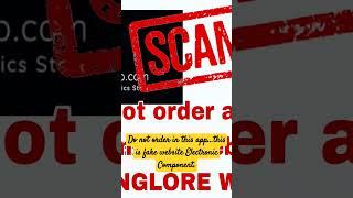 Viral video.. scammer website Electronic Component app