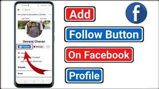 How to Add Follow Button on Facebook Profile 2021