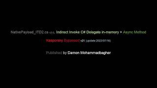 Indirect Invoke C# Delegate in-memory + Async Method