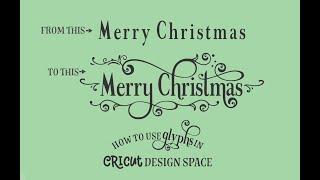 How to Use Font Glyphs in Cricut Design Space (easy)