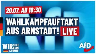 Wahlkampfstart live aus Thüringen: Mit Björn Höcke, Jörg Urban & Hans-Christoph Berndt!