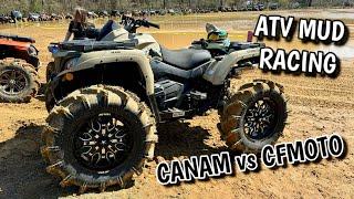CFMOTO CFORCE vs Canam Outlander vs Built Brute Force Mud Race Competition