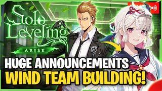 BIG ANNOUNCEMENTS!  Wind Team Building + Hard Story Mode! 【SOLO LEVELING: ARISE】