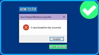 How to Fix Java Exception Has Occurred Error (2024)