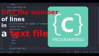 C programming : Find the Number of Lines in a Text File