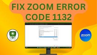 How To Fix Zoom Error Code 1132