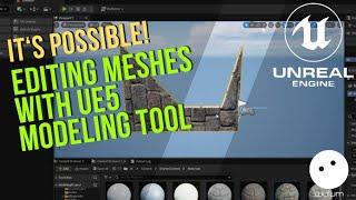 How to Edit Meshes with Unreal 5.3 Modeling Tools - Tutorial