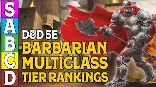 Barbarian Multiclass Tier Ranking in D&D 5e